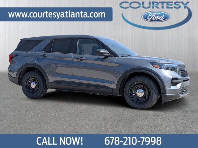 Iconic Silver Metallic 2025 Ford Explorer Hybrid SUV / Crossover All-Wheel Drive Automatic