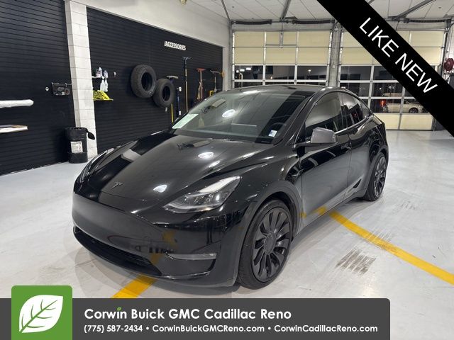 Solid Black 2024 Tesla Model Y Performance AWD SUV / Crossover All-Wheel Drive 1-Speed Automatic