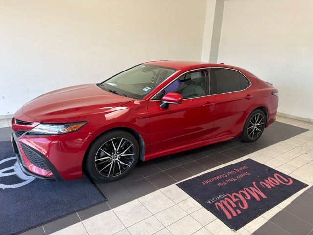 2021 Toyota Camry SE Red at Community Toyota