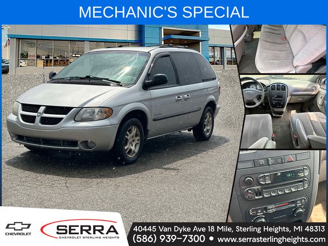 Gray 2001 Dodge Caravan Minivan Front-Wheel Drive 4-Speed Automatic