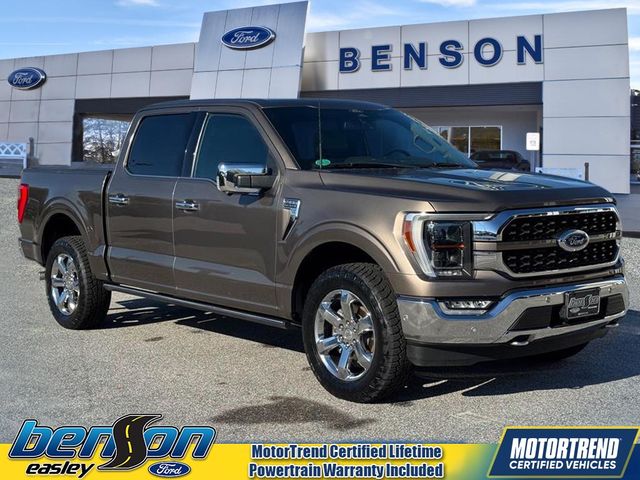 Stone Gray Metallic 2022 Ford F-150 King Ranch SuperCrew 4WD Pickup Truck Four-Wheel Drive Automatic