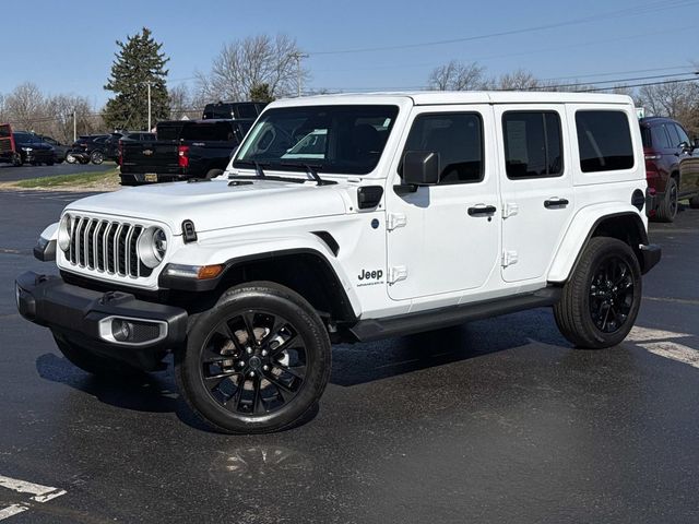 Bright White Clearcoat 2025 Jeep Wrangler 4xe Sahara 4WD SUV / Crossover Four-Wheel Drive 8-Speed Automatic