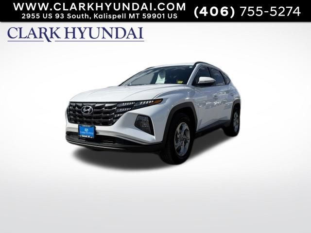 Quartz White 2022 Hyundai Tucson SUV / Crossover All-Wheel Drive 8-Speed Automatic