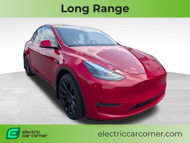 Red Multi-Coat 2023 Tesla Model Y SUV / Crossover All-Wheel Drive 1-Speed Automatic