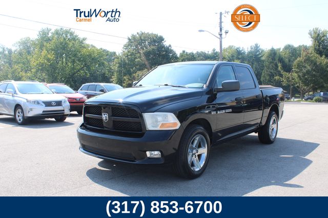 Black Clearcoat 2012 RAM 1500 Pickup Truck Four-Wheel Drive 6-Speed Automatic