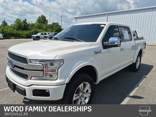 White Platinum Clearcoat Metallic 2019 Ford F-150 Pickup Truck Four-Wheel Drive Automatic