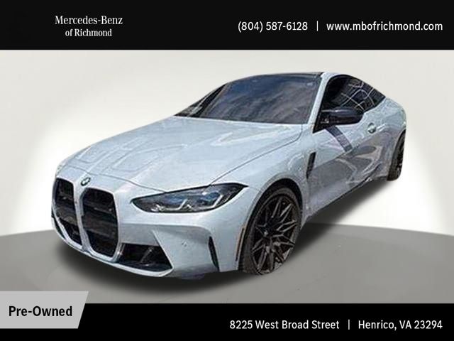 Brooklyn Gray Metallic 2023 BMW M4 Competition Coupe RWD Coupe Rear-Wheel Drive 8-Speed Automatic