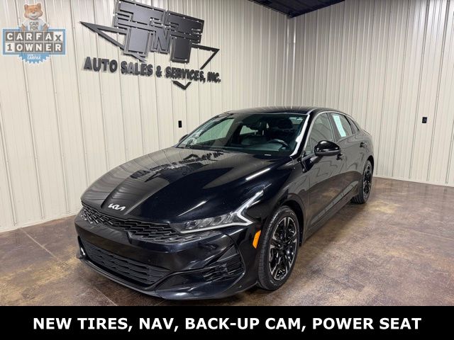 Ebony Black 2022 Kia K5 GT-Line FWD Sedan Front-Wheel Drive 8-Speed Automatic