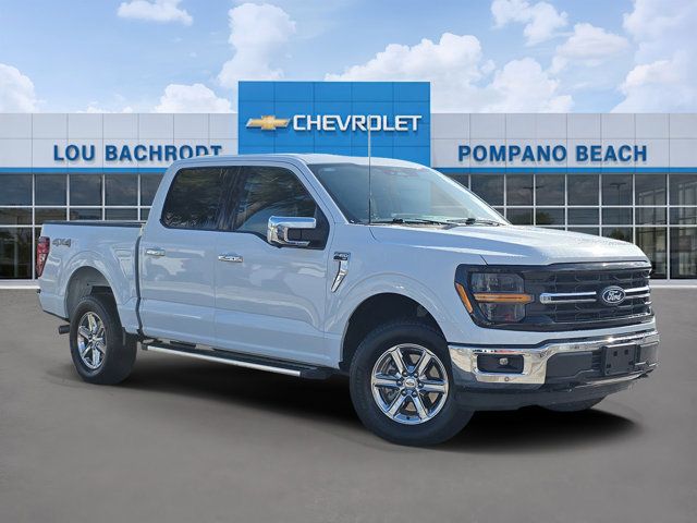 Oxford White 2024 Ford F-150 XLT SuperCrew 4WD Pickup Truck Four-Wheel Drive Automatic