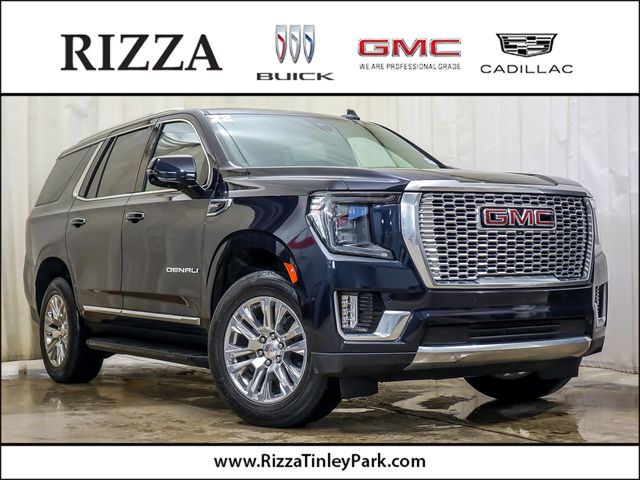 Midnight Blue Metallic 2022 GMC Yukon SUV / Crossover Four-Wheel Drive 
