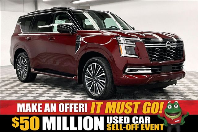 Coulis Red Pearl/Super Black 2026 Nissan Armada SUV / Crossover Four-Wheel Drive 9-Speed Automatic