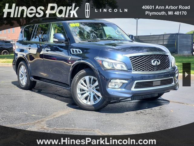 Blue 2017 INFINITI QX80 SUV / Crossover All-Wheel Drive 7-Speed Automatic