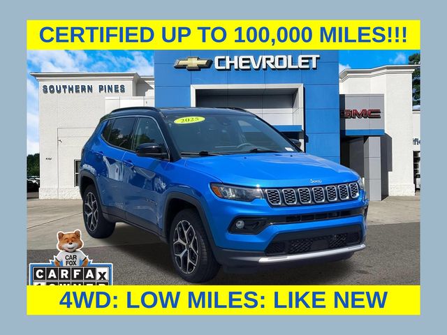 Hydro Blue Pearlcoat 2025 Jeep Compass SUV / Crossover Four-Wheel Drive 8-Speed Automatic