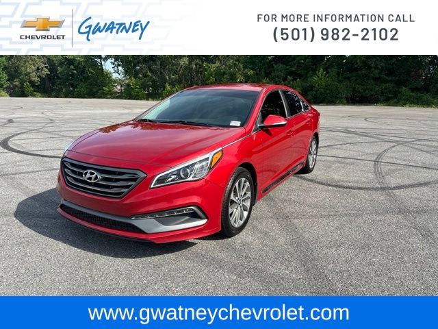 Scarlet Red 2017 Hyundai Sonata Sedan Front-Wheel Drive 6-Speed Automatic