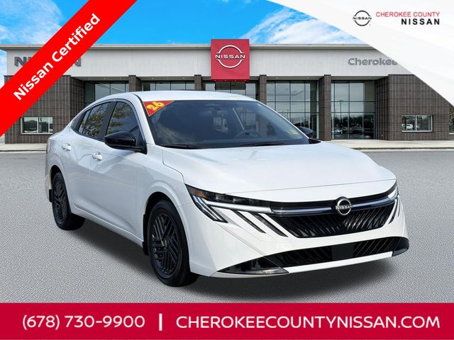 White (Fresh Powder) 2026 Nissan Sentra Sedan Front-Wheel Drive Continuously Variable Transmission