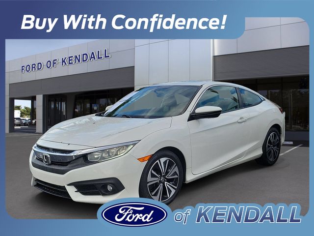 White Orchid Pearl 2016 Honda Civic Coupe Coupe Front-Wheel Drive Continuously Variable Transmission