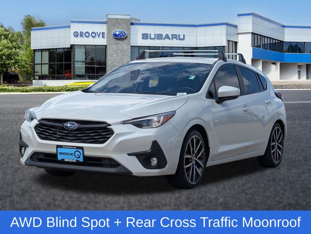 Crystal White Pearl 2024 Subaru Impreza Wagon All-Wheel Drive Continuously Variable Transmission