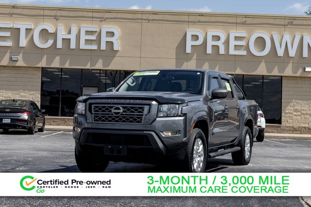 Gray (Gun Metallic) 2022 Nissan Frontier SV Crew Cab 4WD Pickup Truck Four-Wheel Drive 9-Speed Automatic