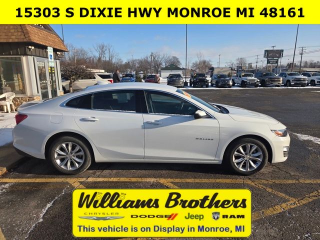 2024 Chevrolet Malibu LT - Summit White exterior view 2