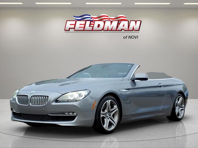 Space Gray Metallic 2012 BMW 6 Series Convertible All-Wheel Drive 8-Speed Automatic