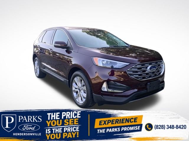 Red (Burgundy Velvet Metallic Tinted Clearcoat) 2022 Ford Edge SUV / Crossover All-Wheel Drive 8-Speed Automatic