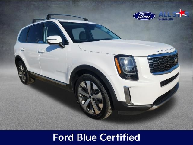 Glacial White Pearl 2021 Kia Telluride EX FWD SUV / Crossover Front-Wheel Drive 8-Speed Automatic