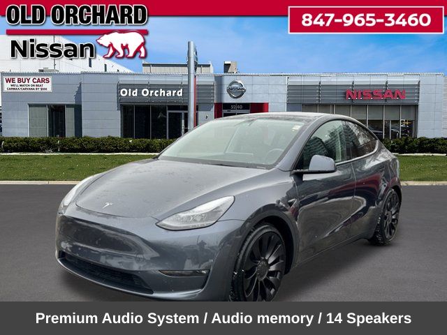 Gray 2022 Tesla Model Y Performance AWD SUV / Crossover All-Wheel Drive 1-Speed Automatic