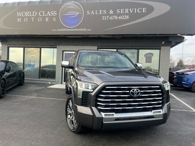 Magnetic Gray Metallic 2023 Toyota Tundra Hybrid Capstone HV CrewMax Cab 4WD Pickup Truck Four-Wheel Drive Automatic