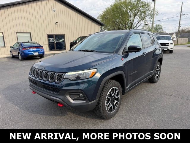 Fathom Blue Pearlcoat 2024 Jeep Compass Trailhawk 4WD SUV / Crossover Four-Wheel Drive 8-Speed Automatic