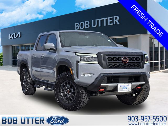 Boulder Gray Pearl 2022 Nissan Frontier PRO-4X Crew Cab 4WD Pickup Truck Four-Wheel Drive 9-Speed Automatic