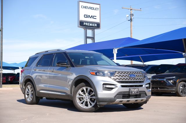 Silver Metallic 2021 Ford Explorer Limited RWD SUV / Crossover Rear-Wheel Drive Automatic