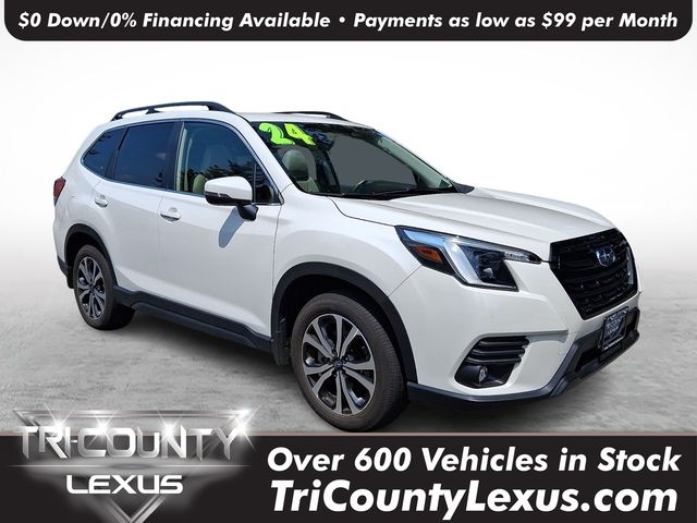 Crystal White Pearl 2024 Subaru Forester SUV / Crossover All-Wheel Drive Continuously Variable Transmission