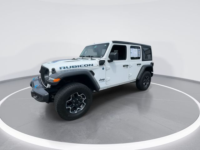 Used 2022 White Jeep Unlimited Rubicon 4xe image 4