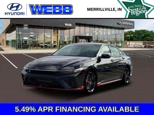 Abyss Black 2026 Hyundai Elantra N Sedan Front-Wheel Drive 6-Speed Manual