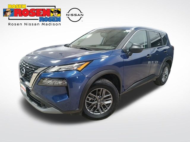 Caspian Blue Metallic 2023 Nissan Rogue S AWD SUV / Crossover All-Wheel Drive Continuously Variable Transmission