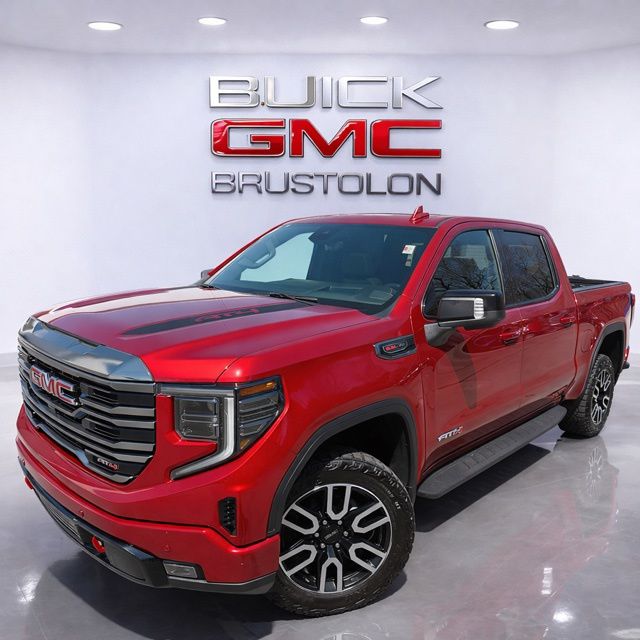 Volcanic Red Tintcoat 2024 GMC Sierra 1500 AT4 Crew Cab 4WD Pickup Truck Four-Wheel Drive Automatic