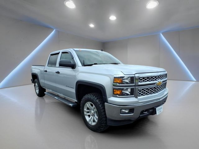 Silver Ice Metallic 2014 Chevrolet Silverado 1500 LT Crew Cab 4WD Pickup Truck Four-Wheel Drive 6-Speed Automatic Overdrive