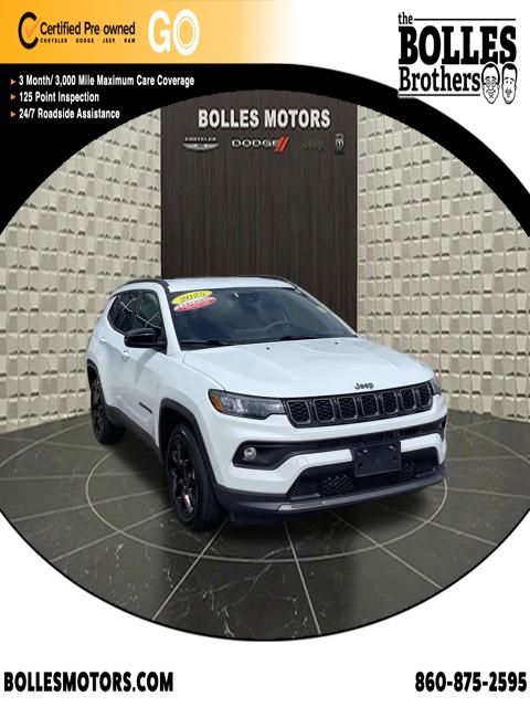 Bright White Clearcoat 2025 Jeep Compass SUV / Crossover Four-Wheel Drive 8-Speed Automatic