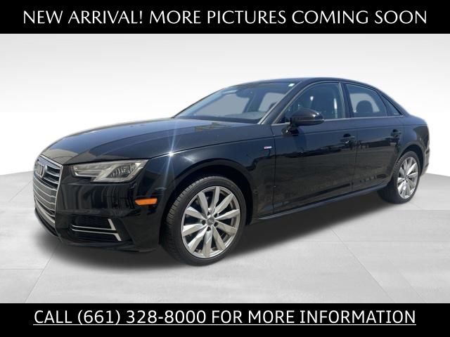 Black Metallic 2018 Audi A4 Sedan Front-Wheel Drive 7-Speed Automatic