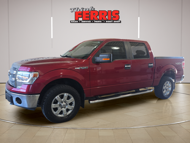 Ruby Red Metallic 2014 Ford F-150 XLT SuperCrew 4WD Pickup Truck Four-Wheel Drive 6-Speed Automatic