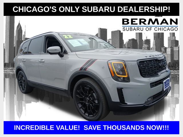 Wolf Gray 2022 Kia Telluride SX AWD SUV / Crossover All-Wheel Drive 8-Speed Automatic