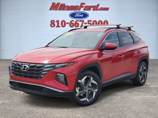 Calypso Red 2023 Hyundai Tucson SUV / Crossover All-Wheel Drive 8-Speed Automatic