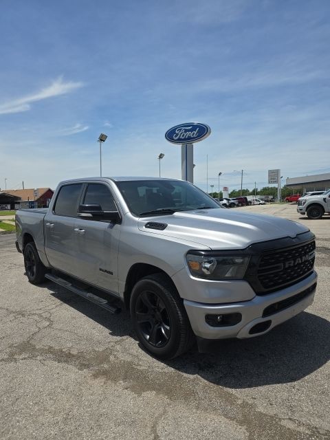 Billet Silver Metallic Clearcoat 2022 RAM 1500 Pickup Truck Four-Wheel Drive 8-Speed Automatic