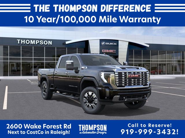 Onyx Black 2025 GMC Sierra 2500HD Denali Crew Cab 4WD Pickup Truck Four-Wheel Drive Automatic