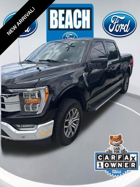 Agate Black Metallic 2021 Ford F-150 Pickup Truck Four-Wheel Drive Automatic