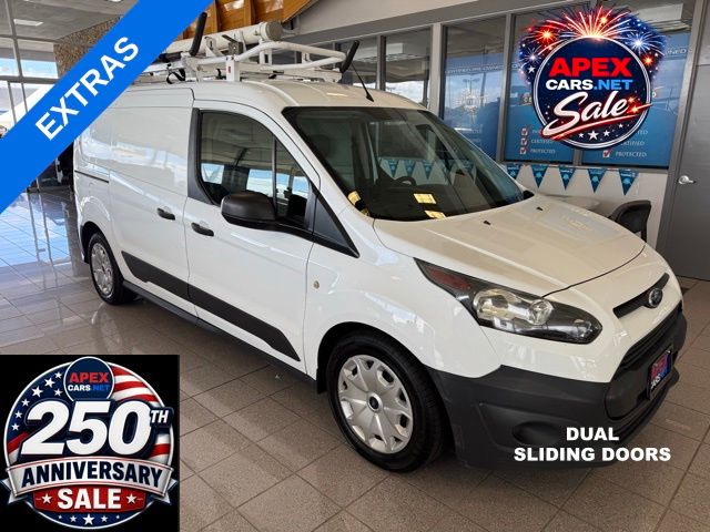 Frozen White 2016 Ford Transit Connect Cargo XL LWB FWD with Rear Cargo Doors Van Front-Wheel Drive 6-Speed Automatic