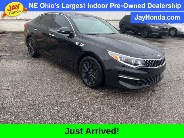 Ebony Black 2016 Kia Optima EX Sedan Front-Wheel Drive 6-Speed Automatic
