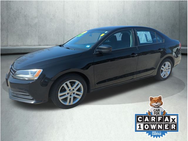 Black 2015 Volkswagen Jetta S Sedan Front-Wheel Drive 6-Speed Automatic
