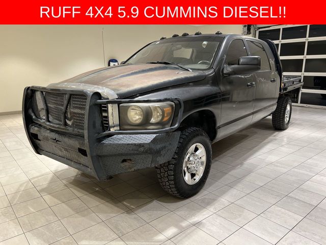 Black Clearcoat 2006 Dodge RAM 2500 SLT Mega Cab 4WD Pickup Truck Four-Wheel Drive 4-Speed Automatic