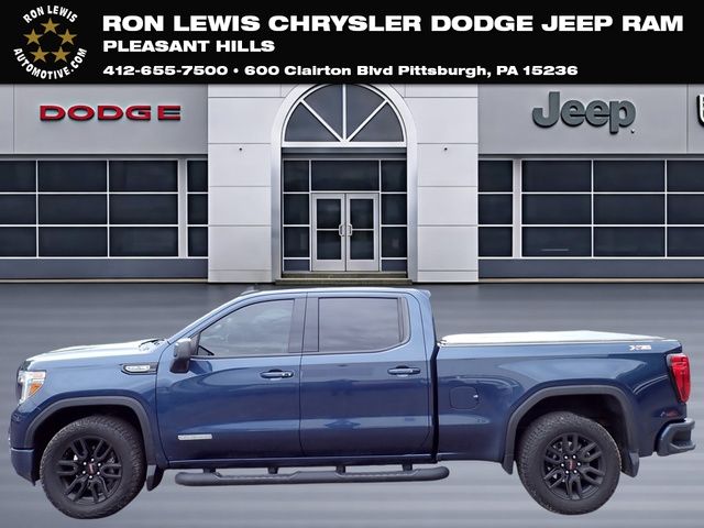 Pacific Blue Metallic 2021 GMC Sierra 1500 Elevation Crew Cab 4WD Pickup Truck Four-Wheel Drive 8-Speed Automatic